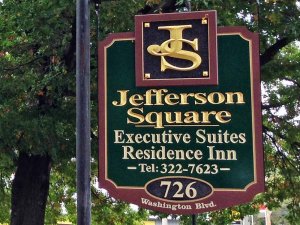 Jefferson Square Executive Suites Sign